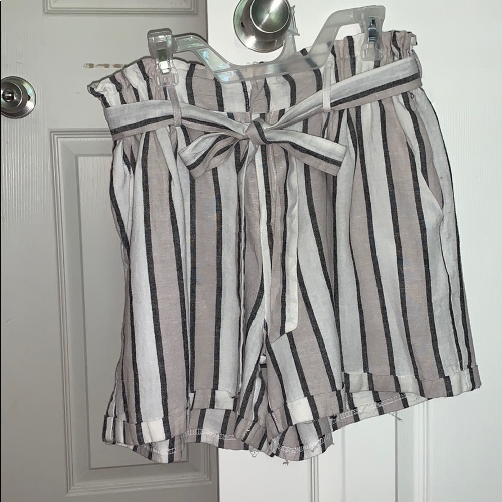 striped shorts